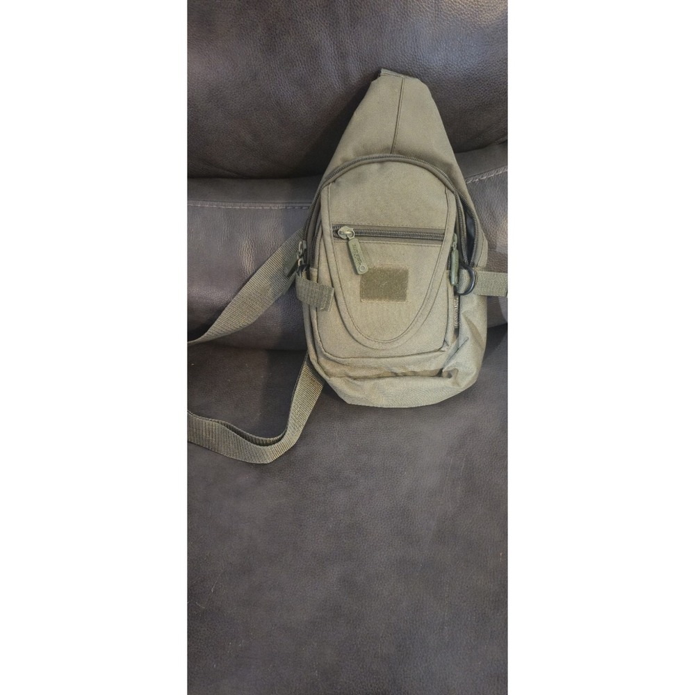 Tactical Sling Bag Crossbody EDC Pack Olive Green Utility‎ Shoulder Bag
